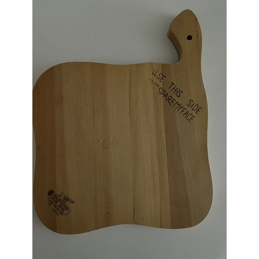 Vintage Cutting Boards Dutch Folk Handpainted Woodpecker WoodWare‎ Kitsch MCM